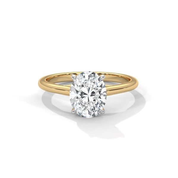 1 to 4 Carats Oval Engagement Ring