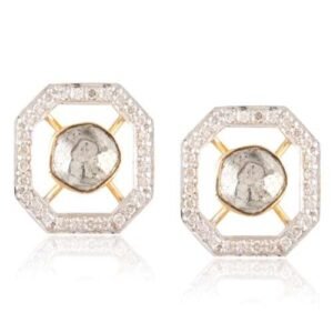 Uncut Diamond Earrings
